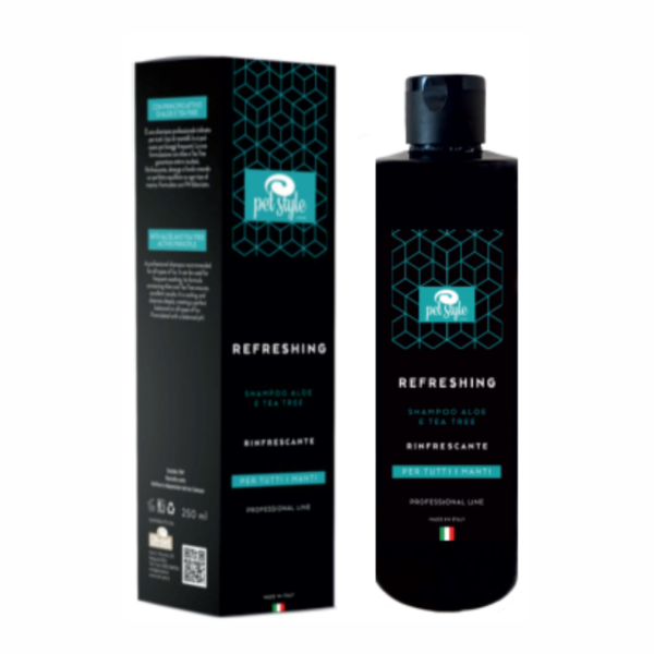 Refreshing Shampoo da ml.250 con Aloe Vera & Tea Tree per tutti i manti