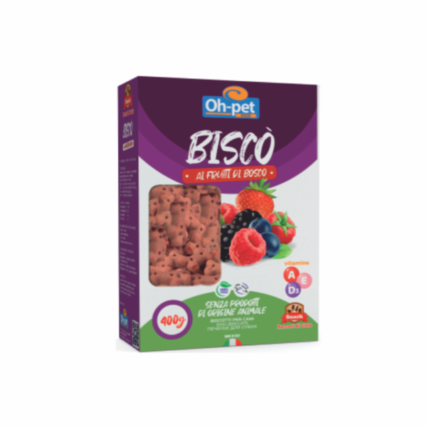 Biscò “Frutti Di Bosco” gr. 400 forma di osso