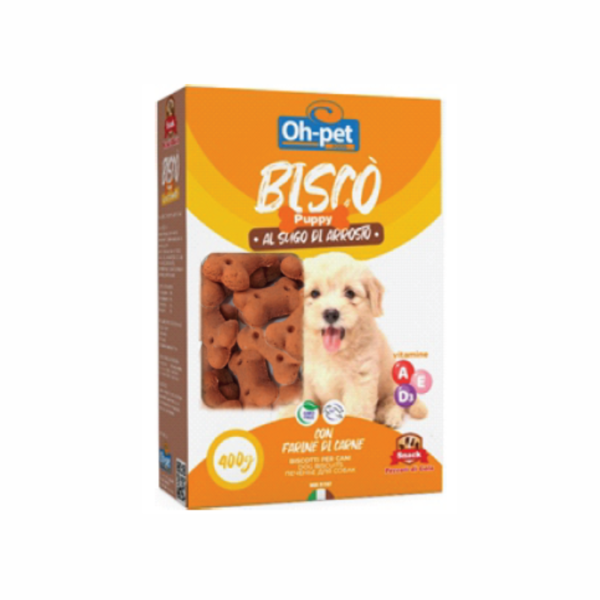 Biscò “ Puppy Gravy" gr.400 al sugo d'arrosto , forma osso cm. 5,5