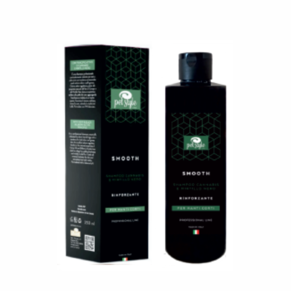 Smooth Shampoo ml.250 Con estratto di olio di Cannabis & Mirtillo Nero